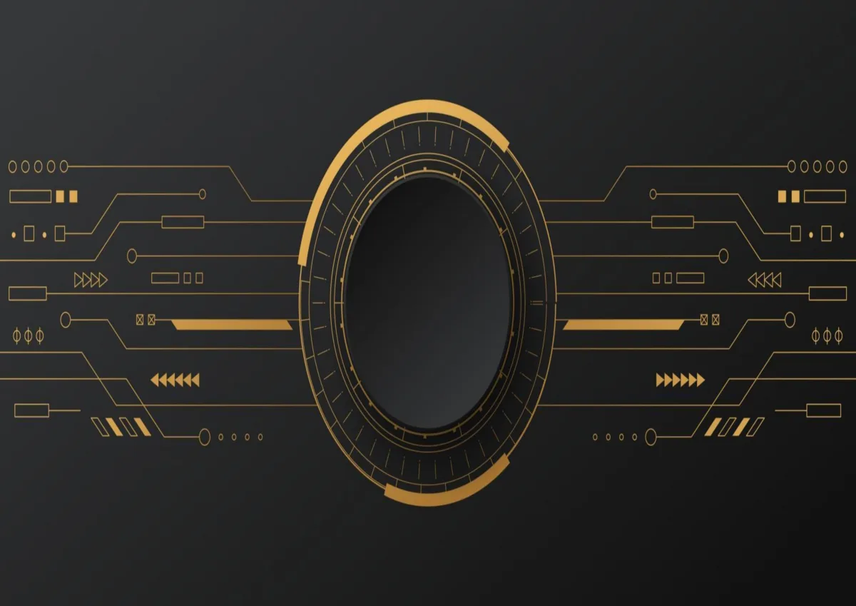 Golden Circuit — art print
